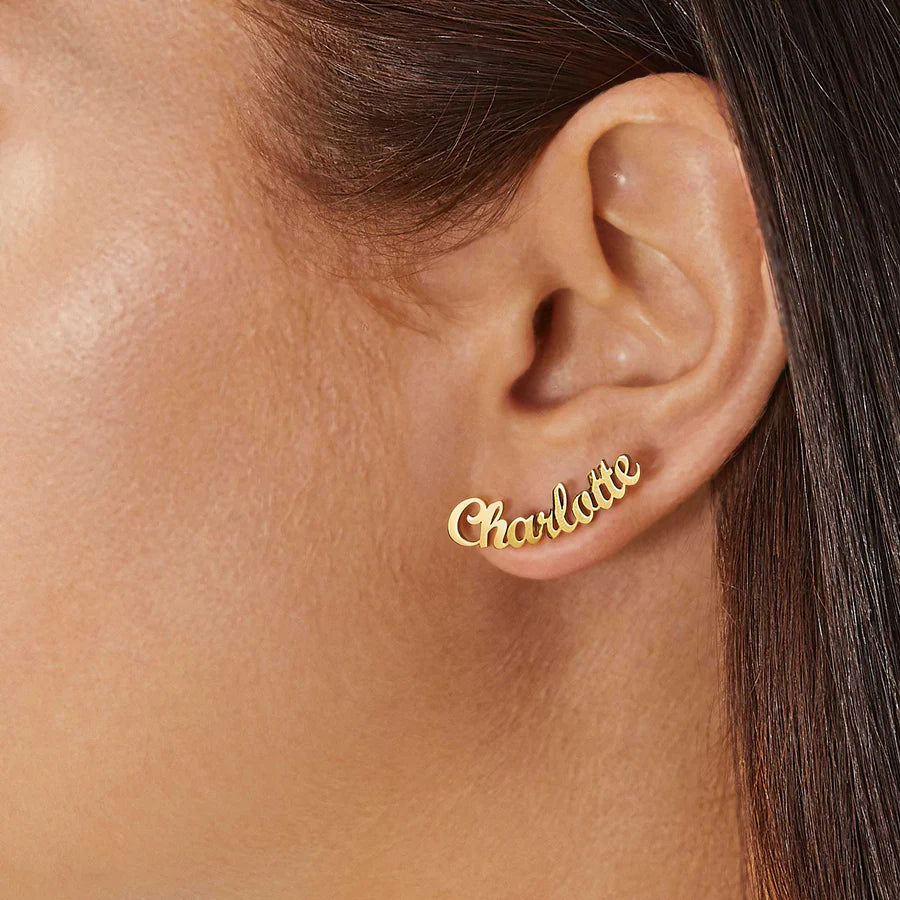 Custom Name Earrings