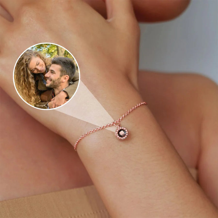 Petite Halo Photo Bracelet