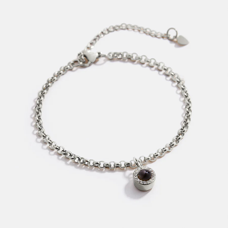 Petite Halo Photo Bracelet